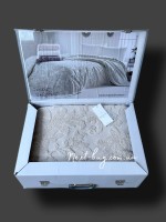 Maison D'or Paris Sanda Bedspread махрове простирадло-покривало 220х240 з бахромою бавовна бежеве - Зображення 7