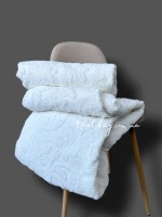 Maison D'or Paris Sanda Bedspread махрове простирадло-покривало з бахромою бавовна крем 220x240 - Зображення 7