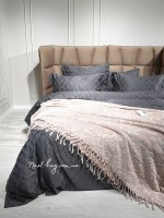 Maison D'or Paris Sanda Bedspread махрове простирадло-покривало 220х240 з бахромою бавовна пудра - Зображення 3