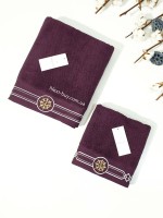 Maison D´or банное, махровое полотенце Elegance Marine бордо — изображение 6