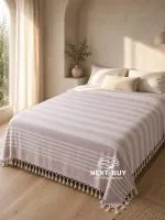 Maison D'or Paris Peshtemal 220х240 плед с бахромой фиолетовый