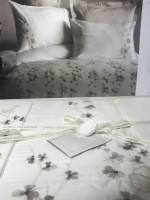 Pupilla Liza Ekru постільна білизна сатин з 3D вишивкою євро 200х220 - Зображення 2