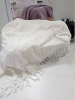 Maison D'or Paris Danielle Bedspread махровая простынь с бахромой хлопок крем — изображение 2