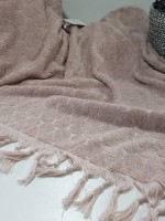 Maison D'or Paris Danielle Bedspread махровая простынь с бахромой хлопок пудра