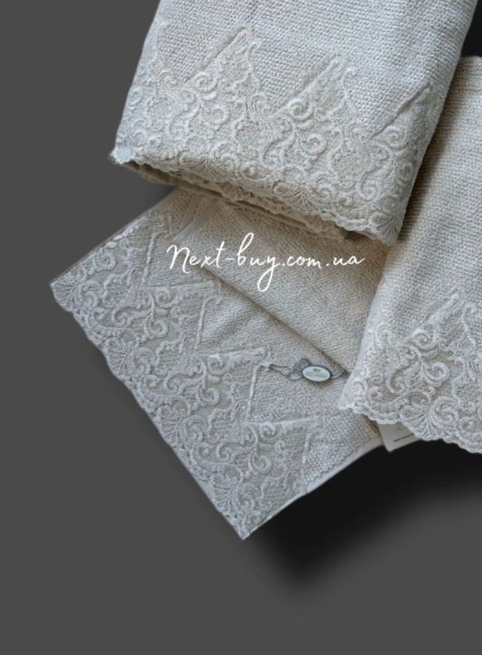 Maison D'or New Trendy Jasmin Cotton набор полотенец хлопок bej — изображение 3