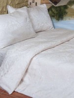 Deco Bianca JK 17-01 Kurik Beyaz постельное белье сатин жаккард 200x220 см