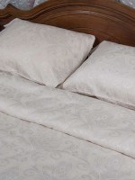 Deco Bianca JK 17-01 Kurik Beyaz постельное белье сатин жаккард 200x220 см — изображение 3