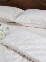 Deco Bianca JK 17-03 Ekru постельное белье сатин жаккард 200x220 см — изображение 2