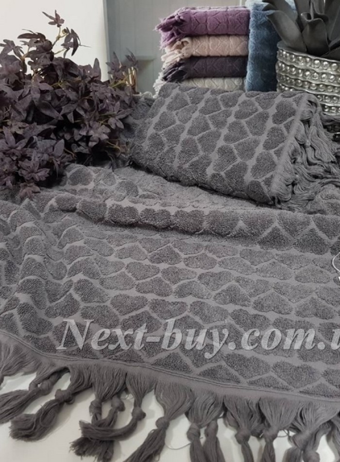 Maison D'or Gabrielle Towel набір рушників 50х100 85х150 сірий - Зображення 6