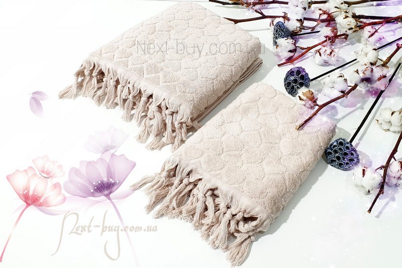 Maison D´or Gabrielle Towel набор полотенец 50х100 85х150 пудра — изображение 1