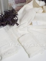 Maison D´or Suzanne набор хлопковых полотенец  3шт. кремовый — изображение 3
