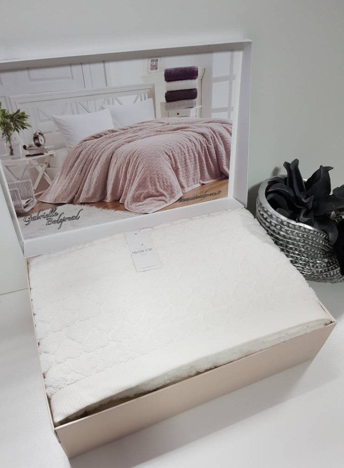 Maison D'or Paris Gabrielle Bedspread махровая простынь хлопок крем — изображение 4
