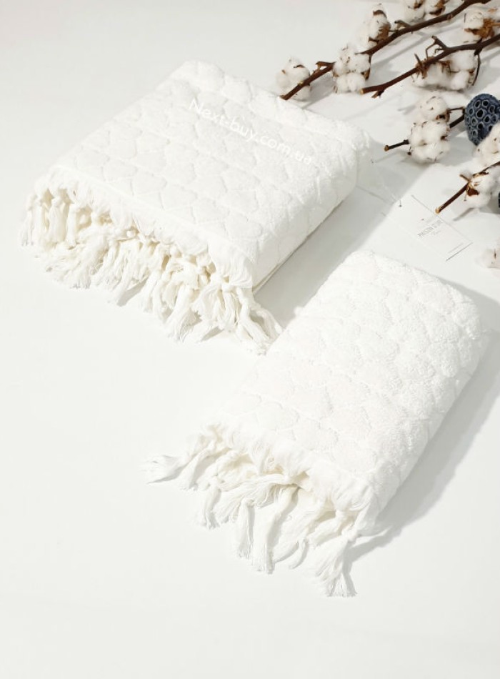 Maison D´or Gabrielle Towel набор полотенец 50х100 85х150 кремовый — изображение 3