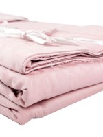 La Perle Постельное белье Sateen жаккард т.розовый евро 200*220/4*50*70 — изображение 3