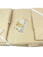 La Perle Постільна білизна Sateen жаккард бежевий євро 200*220/4*50*70