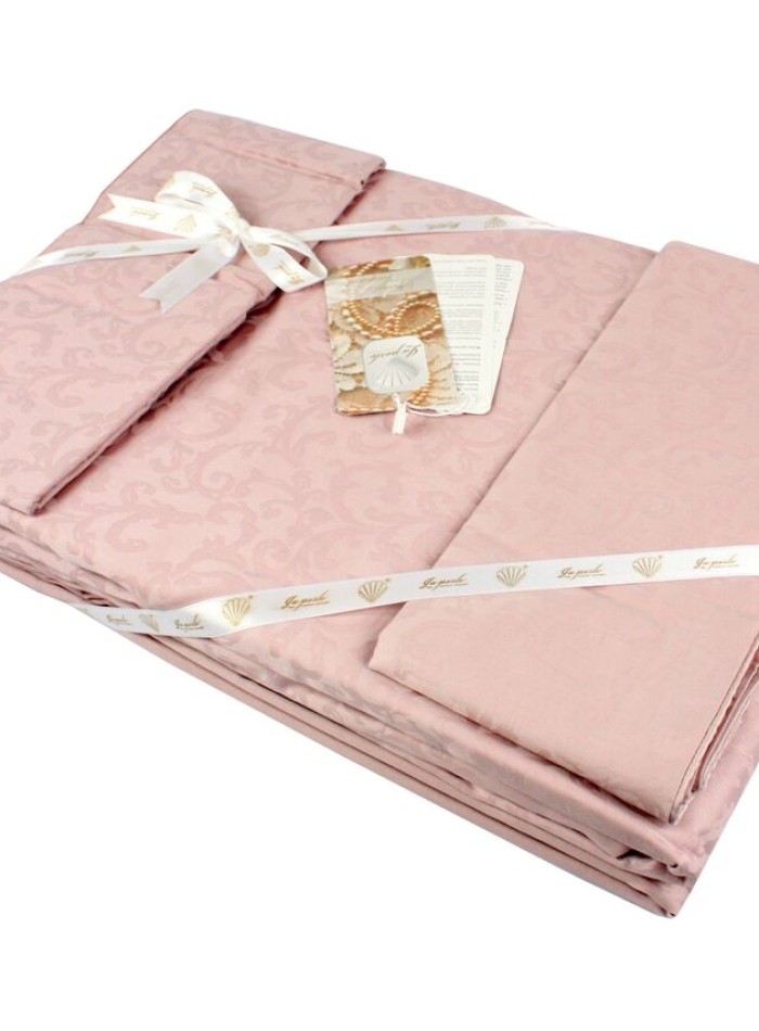La Perle Постельное белье Sateen жаккард т.розовый евро 200*220/4*50*70 — изображение 2