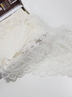 Святкова скатертина прямокутна 160х220 кремова з мереживом Melisa Туреччина