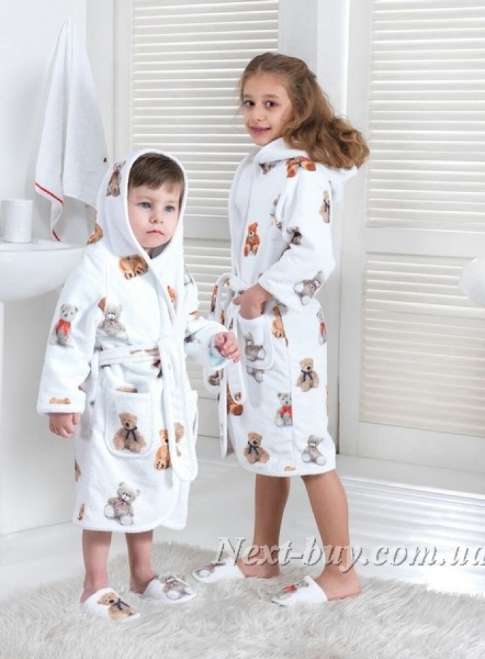 Maison D`or Tobi Junior Bathrobe детский халат с тапочками — изображение 5