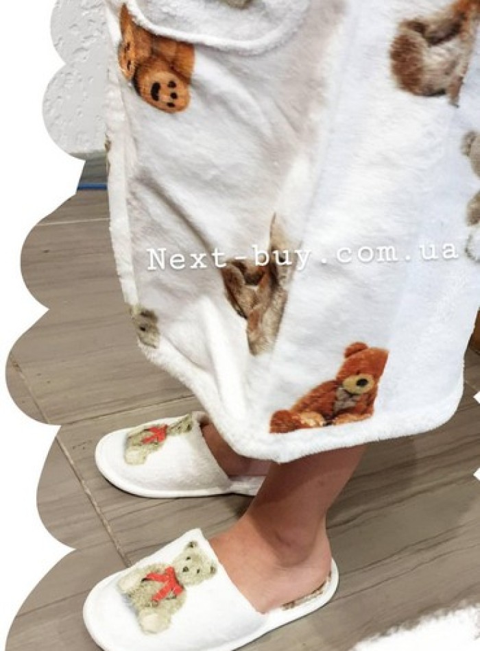 Maison D`or Tobi Junior Bathrobe детский халат с тапочками — изображение 4