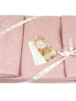 La Perle Постельное белье Sateen жаккард т.розовый евро 200*220/4*50*70
