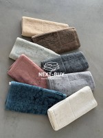 Преміум-набір килимів для ванної бавовняних Maison D’or Gardiner Patchwork Kahve 2 шт (60×100 см + 50×60 см) | Туреччина - Зображення 7