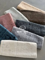 Преміум-набір килимів для ванної бавовняних Maison D’or Gardiner Patchwork Kahve 2 шт (60×100 см + 50×60 см) | Туреччина - Зображення 8