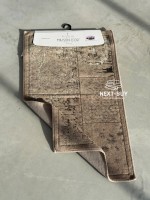 Преміум-набір килимів для ванної бавовняних Maison D’or Gardiner Patchwork Kahve 2 шт (60×100 см + 50×60 см) | Туреччина - Зображення 6