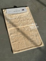 Преміум-набір килимів для ванної бавовняних Maison D’or Gardiner Patchwork Fildisi 2 шт (60×100 см + 50×60 см) | Туреччина