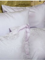 Постельное белье Deco Bianca - сатин жаккард jk16-01 lila лиловое евро — изображение 4