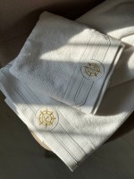 Maison D´or Elegance Marine банное махровое полотенце 85х150 см белое — изображение 5
