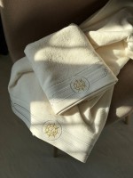 Maison D´or Elegance Marine полотенце лицевое махра кремовое — изображение 5