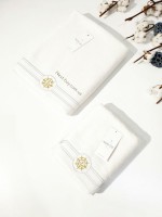 Maison D´or Elegance Marine банное махровое полотенце 85х150 см белое — изображение 4