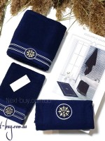 Maison D'or Elegance Marine набір махрових рушників з килимком для ніг 3 шт сірий