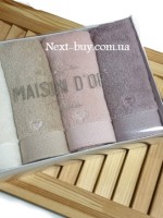Maison D'or Micro Cotton Soft Embroidery набор хлопковых полотенец 4шт — изображение 2