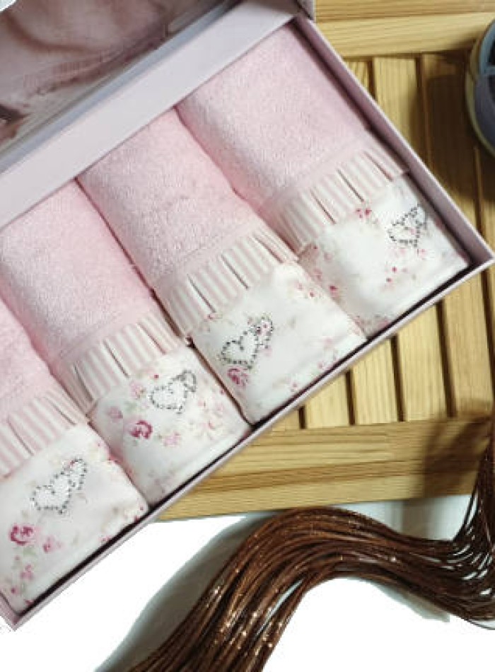 Набір рушників Maison Dor Roses pink-rose 30х50 - Зображення 2