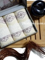 Maison Dor Vanessa набір бамбукових полотенец3шт. 30х50см кремовий