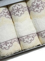 Maison Dor Vanessa набір бамбукових полотенец3шт. 30х50см кремовий - Зображення 2