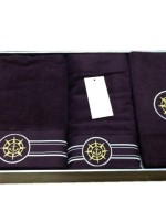Maison D'or Elegance Marine набір махрових рушників з килимком для ніг 3 шт блакитний