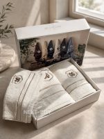 Набір рушників для чоловіків Maison D'or Alain 3шт кремовий - Зображення 10