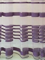 Тюль фатин Lines фіолетовий - Зображення 4
