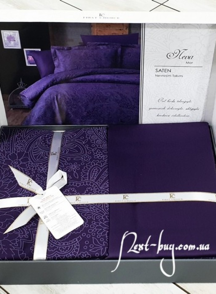 First Choice Neva mor (purple) білизна сатин полуторний 160х220 - Зображення 2