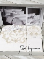 First choice Mirabel Krem-Cream vip сатин постельное белье евро 200х220 — изображение 2