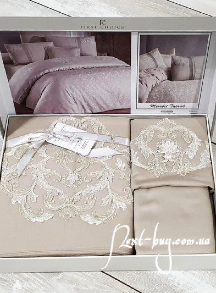 First choice Mirabel Topak-Soil vip сатин постельное белье евро 200х220 — изображение 2