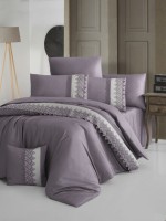 First choice Vitaly Leylak-Lilac vip сатин постельное белье евро 200х220