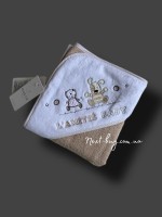 Maison D`or Lamite beige детское махровое полотенце - уголок с вышивкой бежевое 76x76 — изображение 2