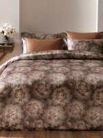 Tivolyo Home Комплект постільної білизни Grace коричневий євро 200х220