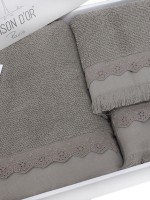 Maison D`or Melissa набір махрових рушників 3шт сірий