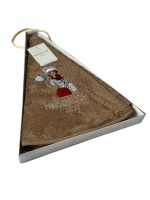 Maison D`or Maxi box круглое кухонное полотенце 1шт 70х70 хлопок коричневый