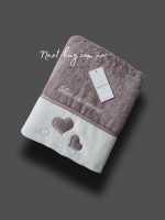 Maison D`or Monique Hearts махровий рушник 50х100 Туреччина фіолетовий