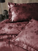 First choice Clover Bordo(dark red) постельное белье сатин-жаккард евро 200х220 — изображение 2